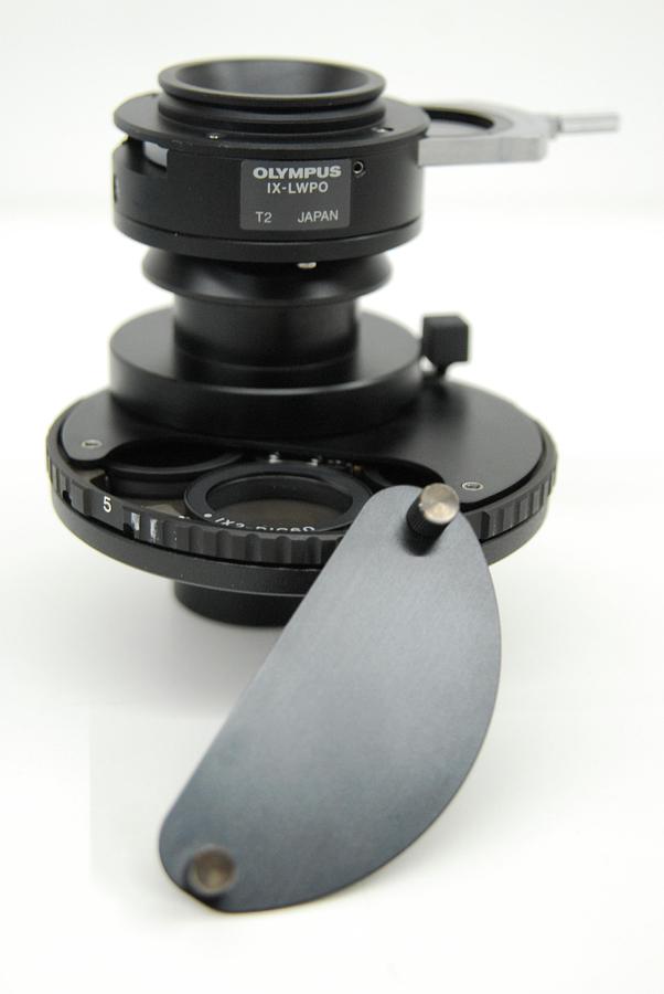 Used Olympus IX-LWUCD LWD Condenser W/ DPA20/40 DIC60 Prisms, IX-LWPO POL Attachment