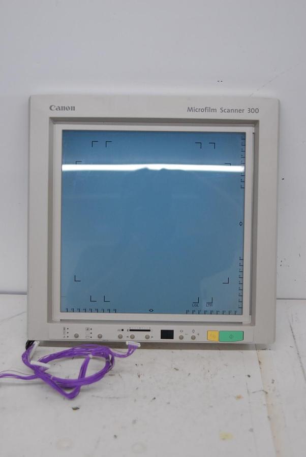 Used Canon Microfilm Scanner 300 - Screen W/ Control panel, Cable