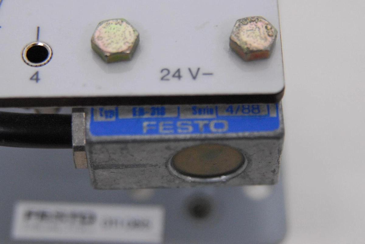 Used Festo ER-318 Limit Switch W/ Roller Lever Actuator, Attached Mounting Hardware