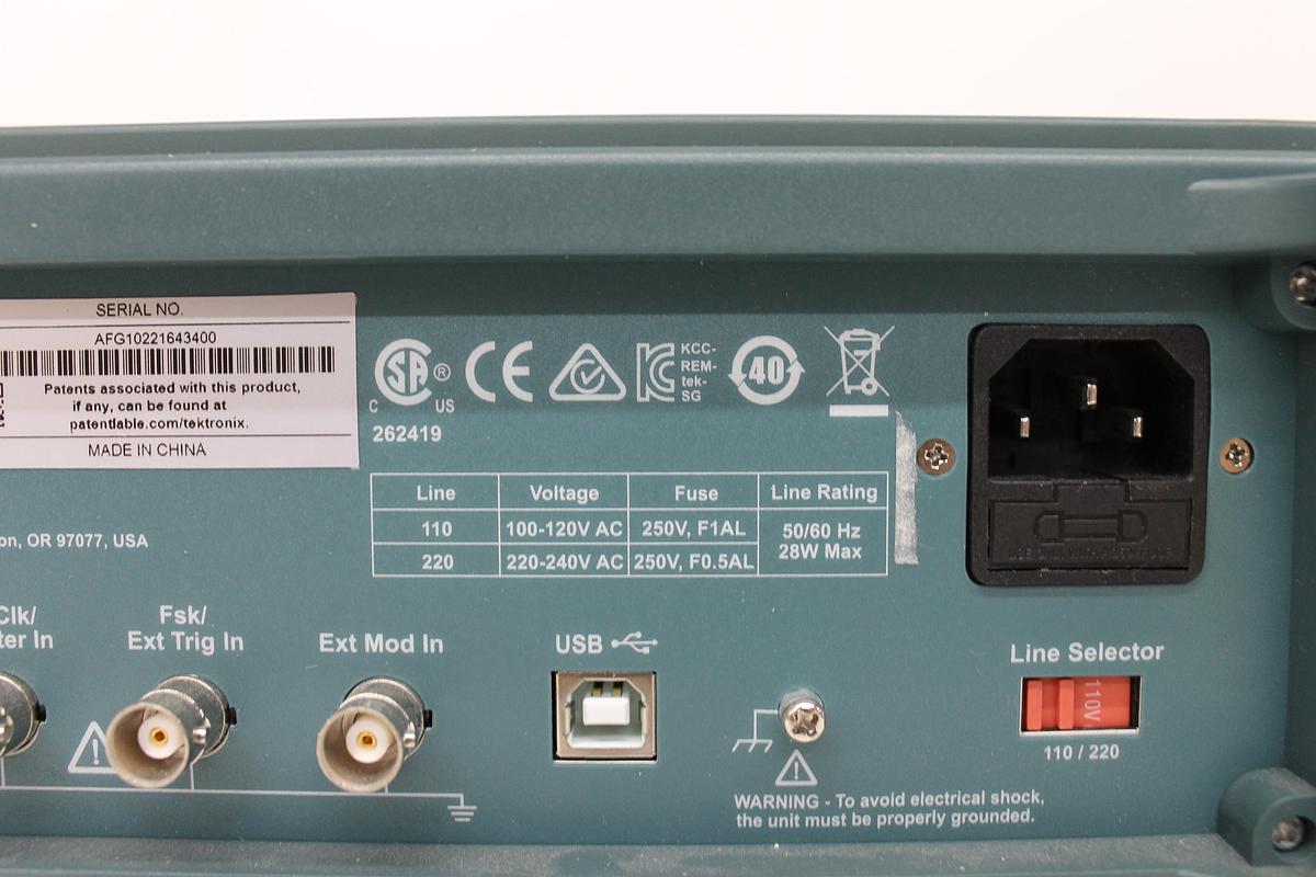 Used Tektronix AFG1022 Arbitrary Function Generator Dual Channel 25 MHz