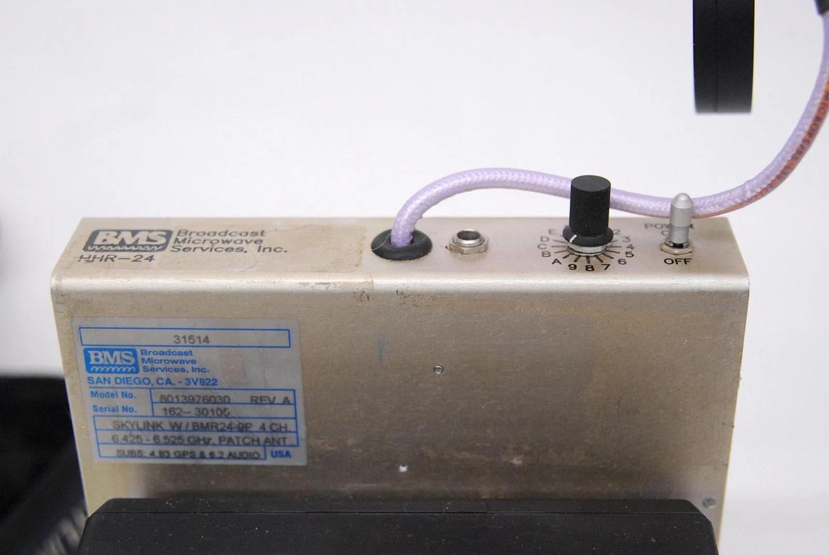 Used BMS HHR-24 SKYLINK BMR24-9PN RCVR 6425-6525 TFT Color Monitor Power Supply