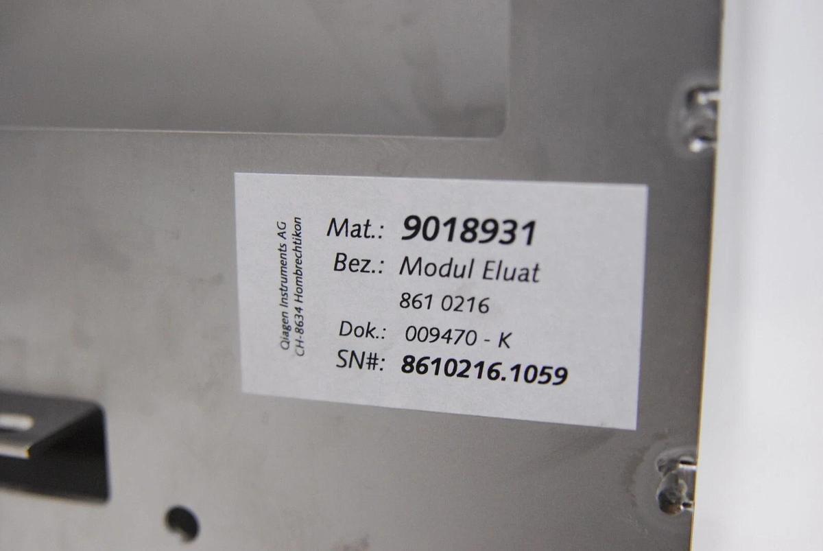 Used QIAGEN QIAsymphony SP Parts -  9018931 Eluate Module Drawer
