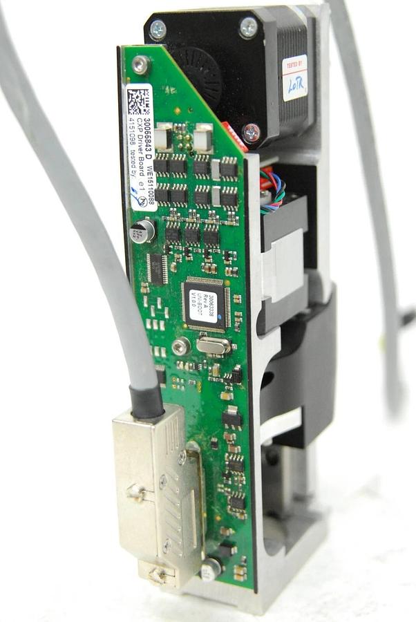 Used Tecan 30081035 Syringe Pump CXP T-CH Vision Max W/ 30055843 CXP Driver Board