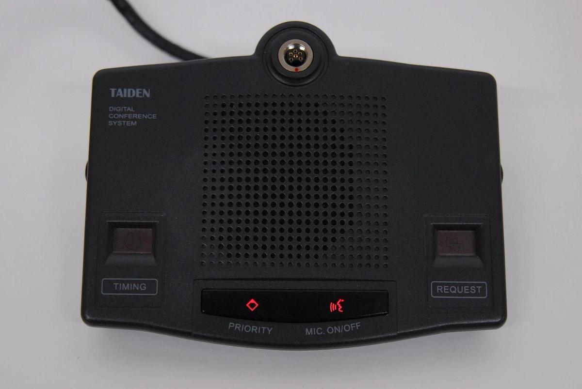 Used Taiden HCS-4333CB/20 Digital Congress System Chairman Unit - READ DESCRIPTION