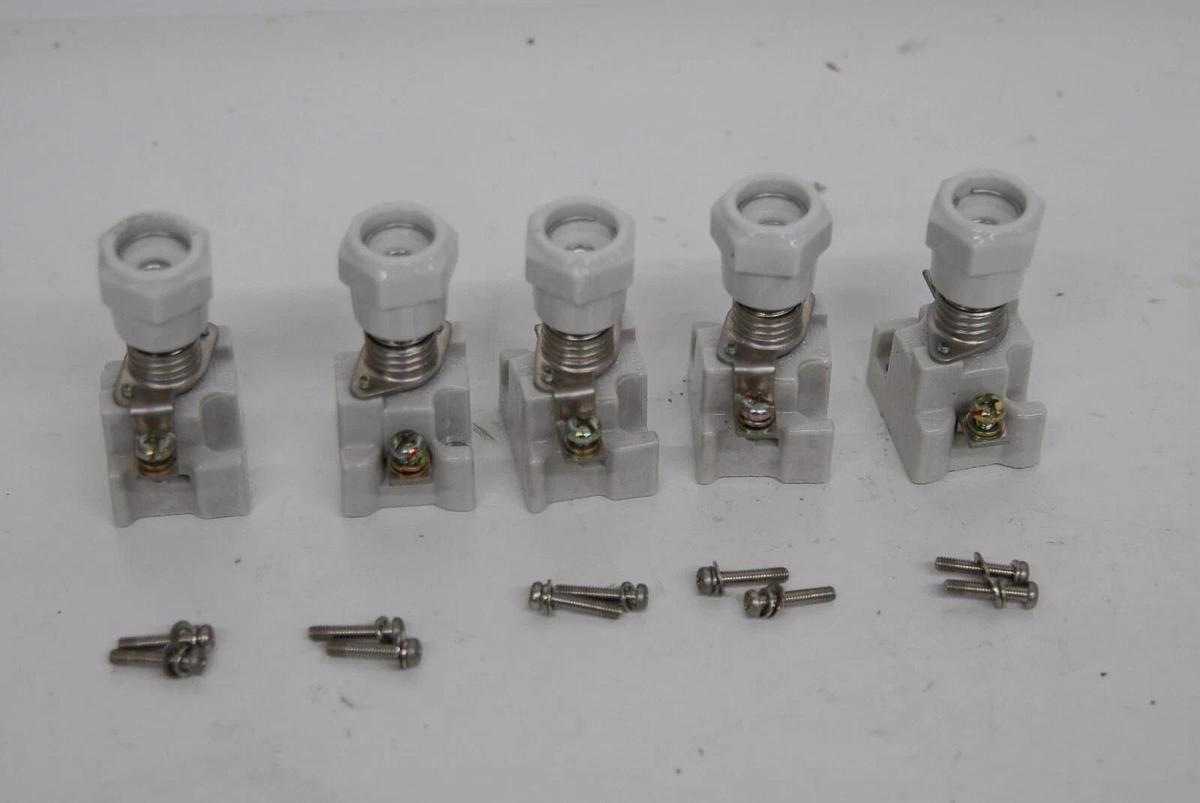 Used Fuji 41-8746 600V 30A Fuse Holders W/ Fuses - Lot of 5