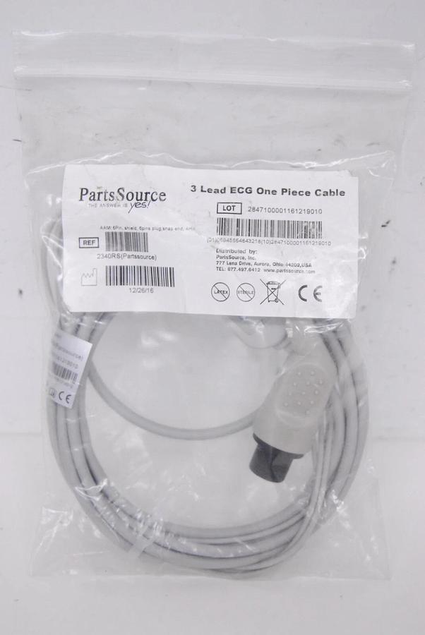 AAMI 2340RS 6-Pin 3-Lead ECG Cable