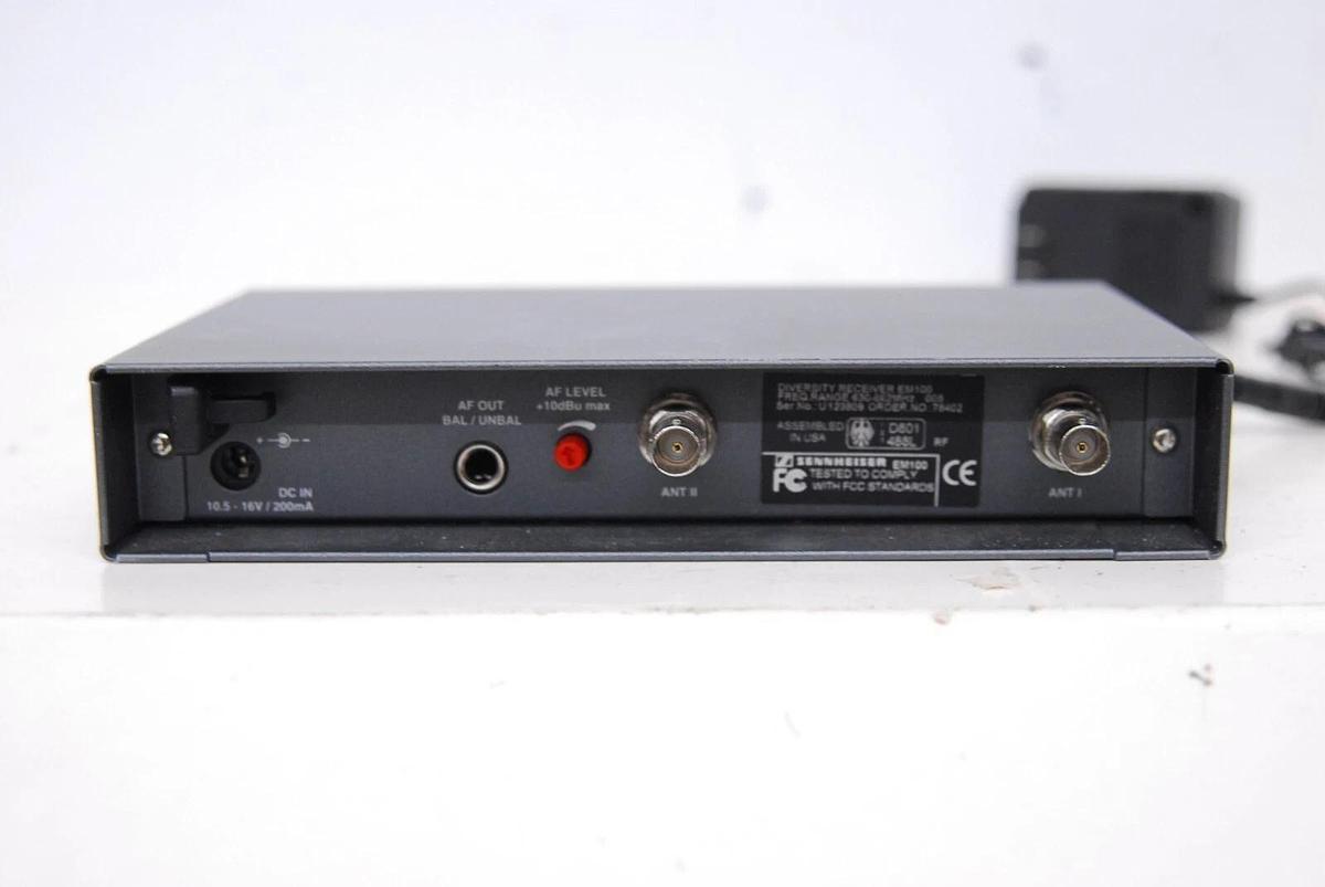 Used Sennheiser EW 100 Diversity Reciever EM100 630-662MHz - Not for US Use