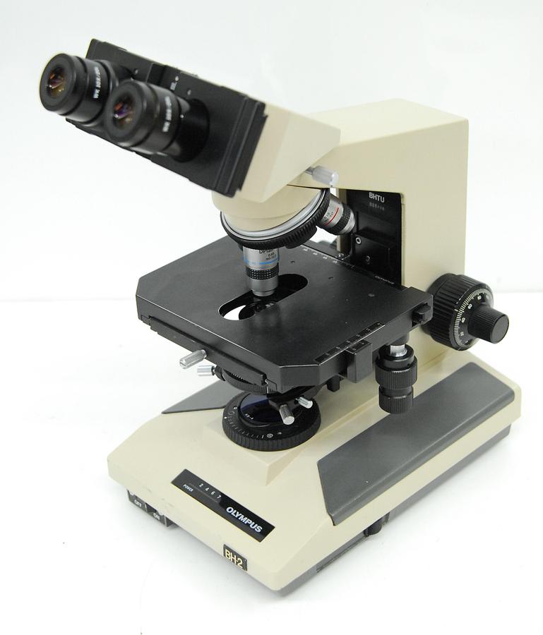 Used Olympus BH-2 BHTU Binocular Microscope W/ DPlan 4/10/20/40 Objectives