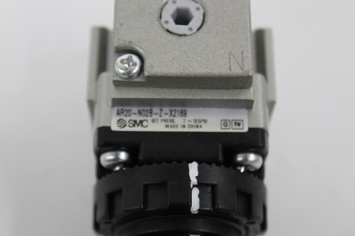 Used SMC AR20-N02B0-X2169 Pneumatic Air Pressure Regulator 1/4" NPT AR20
