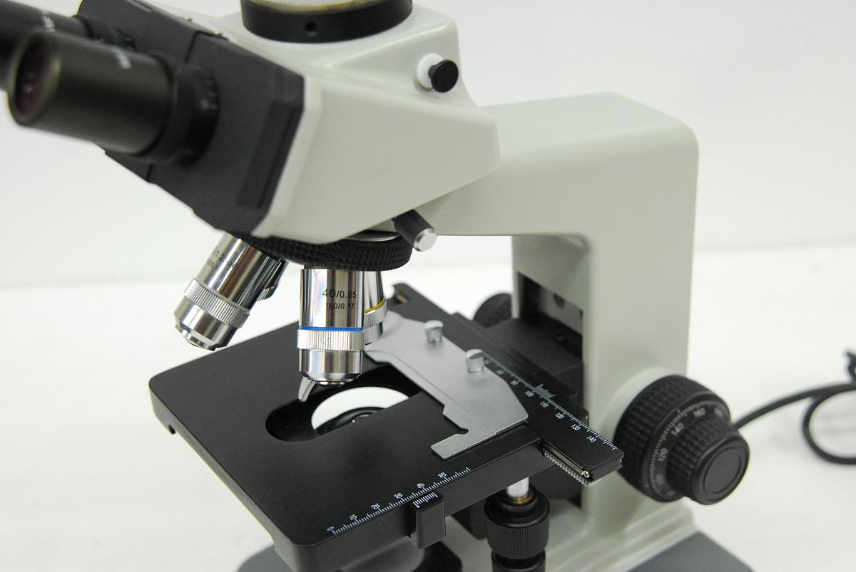 Used Wolfe B1-223 Trinocular Microscope W/ 4/10/40/100x Objectives