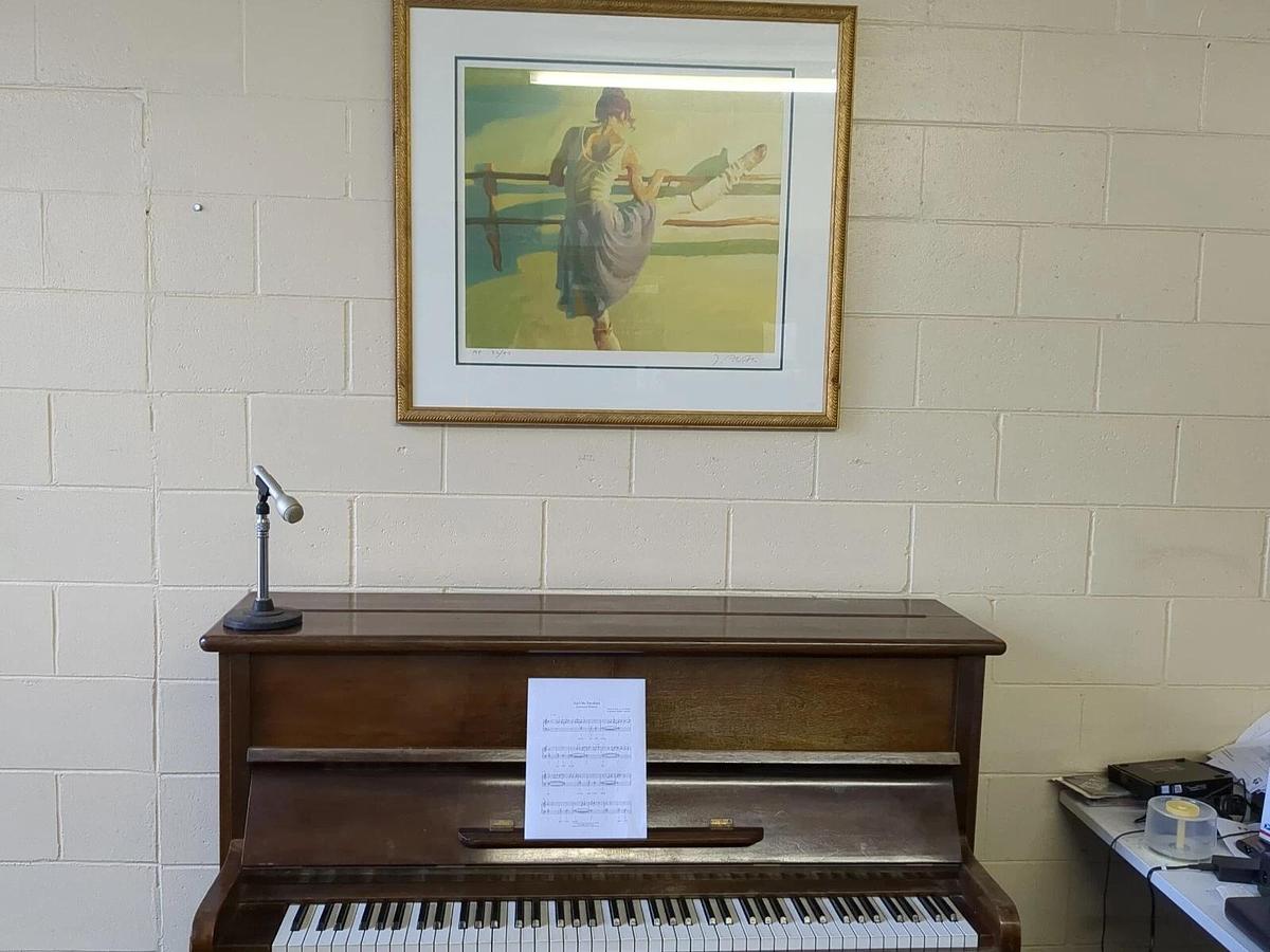 Used John Asaro "Warming Up" Artist Proof Signed Numbered Framed, Ballet