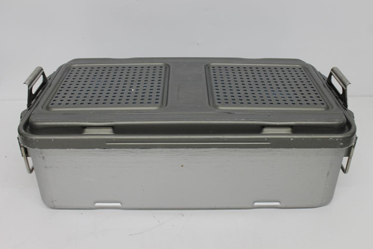 Used V Mueller Genesis Sterilization Box 12"x21"x6" / Filter Holders, Basket