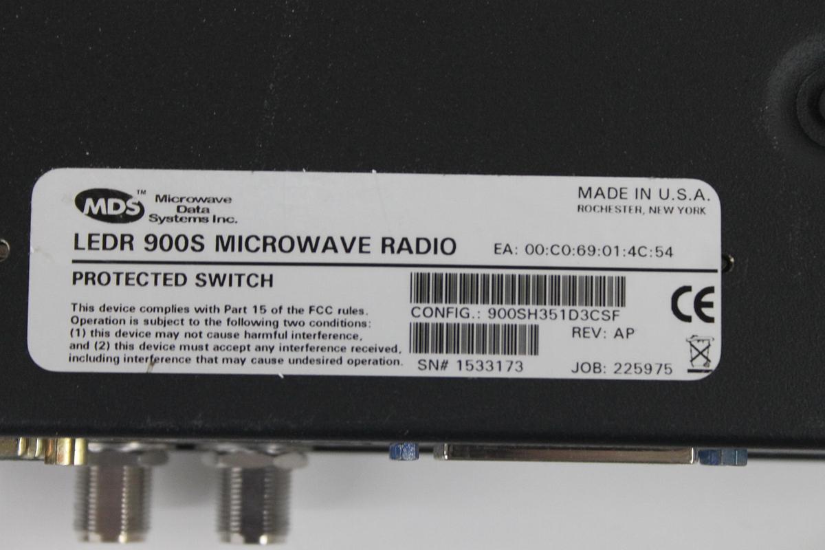 Used MDS LEDR 900S Digital Microwave Radio