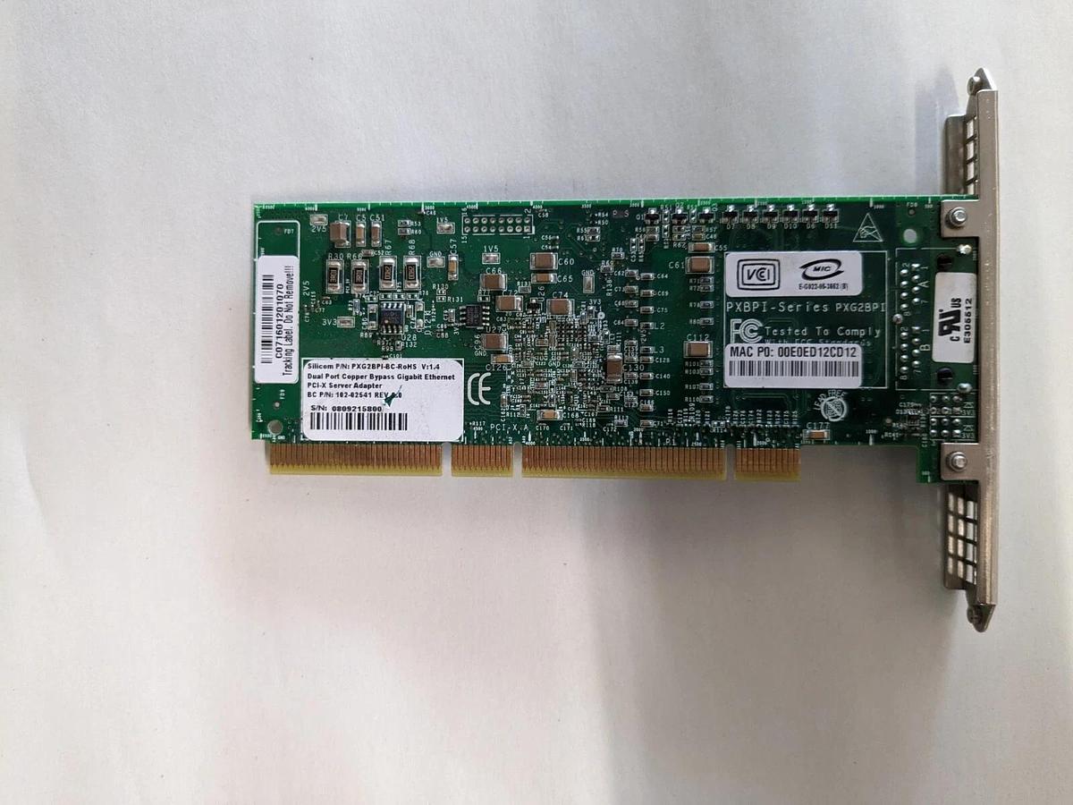 Used SILICOM PXG2BPI-BC-ROHS v1.4 DUAL PORT RJ-45 network card
