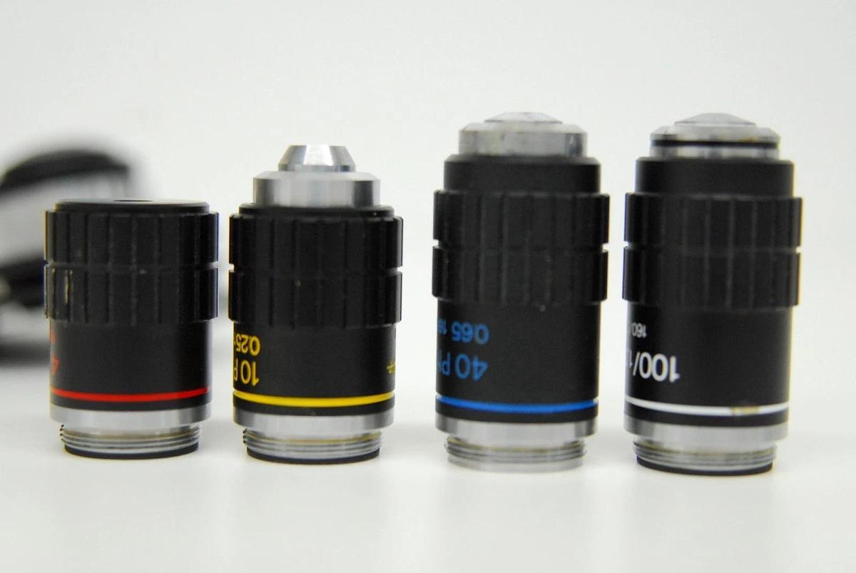 Used Swift 4x/10x Ph/40x Ph DM/ 100x Oil Objective Set W/ Quodmaster 1.25pH Condenser