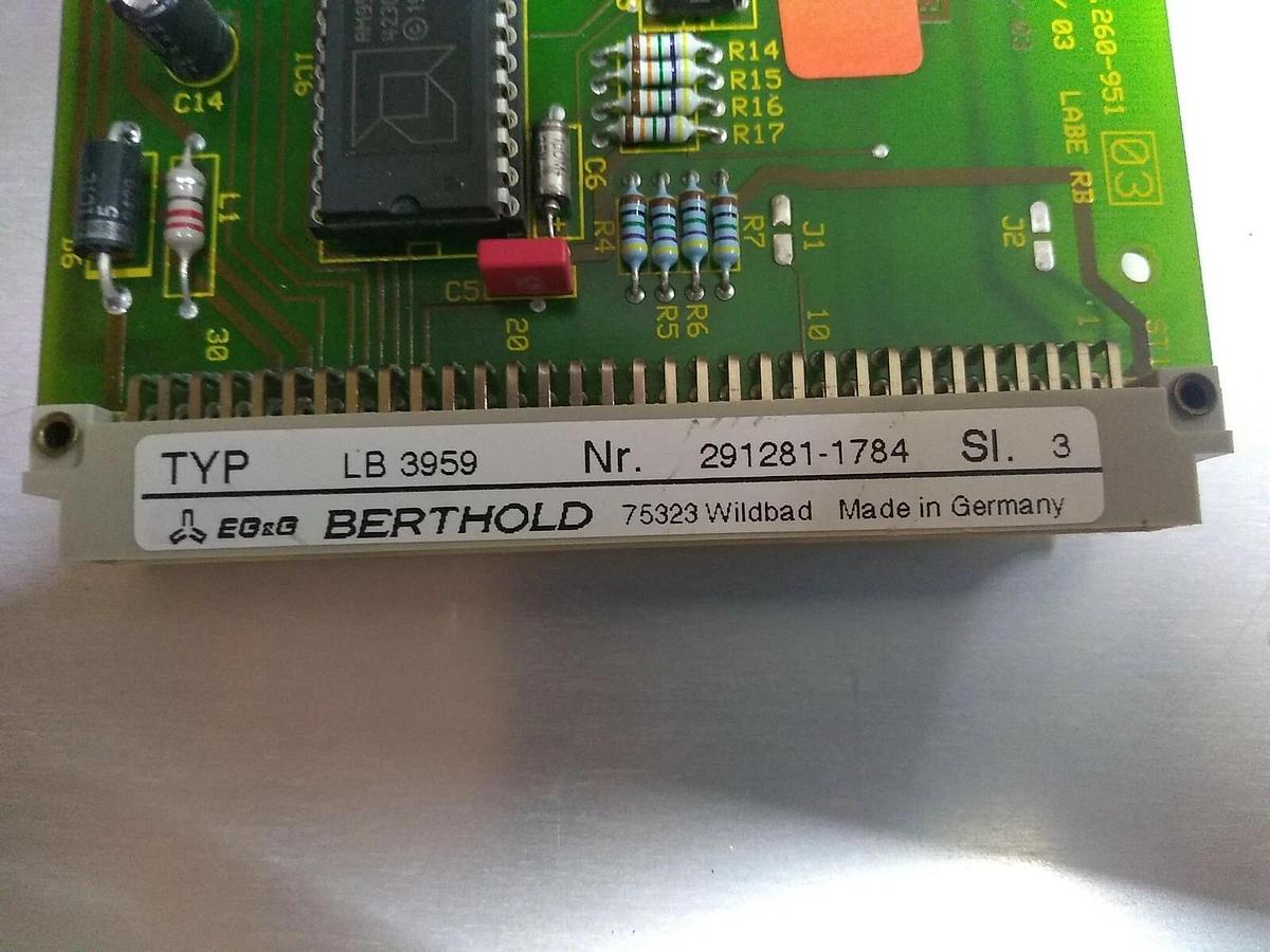 Used Berthold LB3959 291281-1784 Keyboard Counter Board  w/ D/A Converter