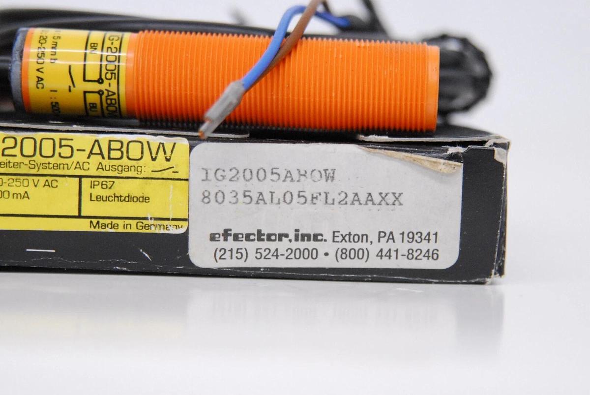 Used IFM IG-2005-ABOW Inductive Proximity Sensor