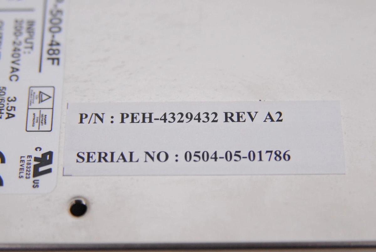 Used Mean Well PDP-500-48F PEH-4329432 48V Power Supply (ABI 7000 PCR)