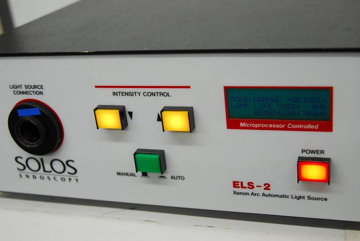 Used Solos Endoscopy ELS-2 Xenon Arc Automatic Light Source - READ DESCRIPTION