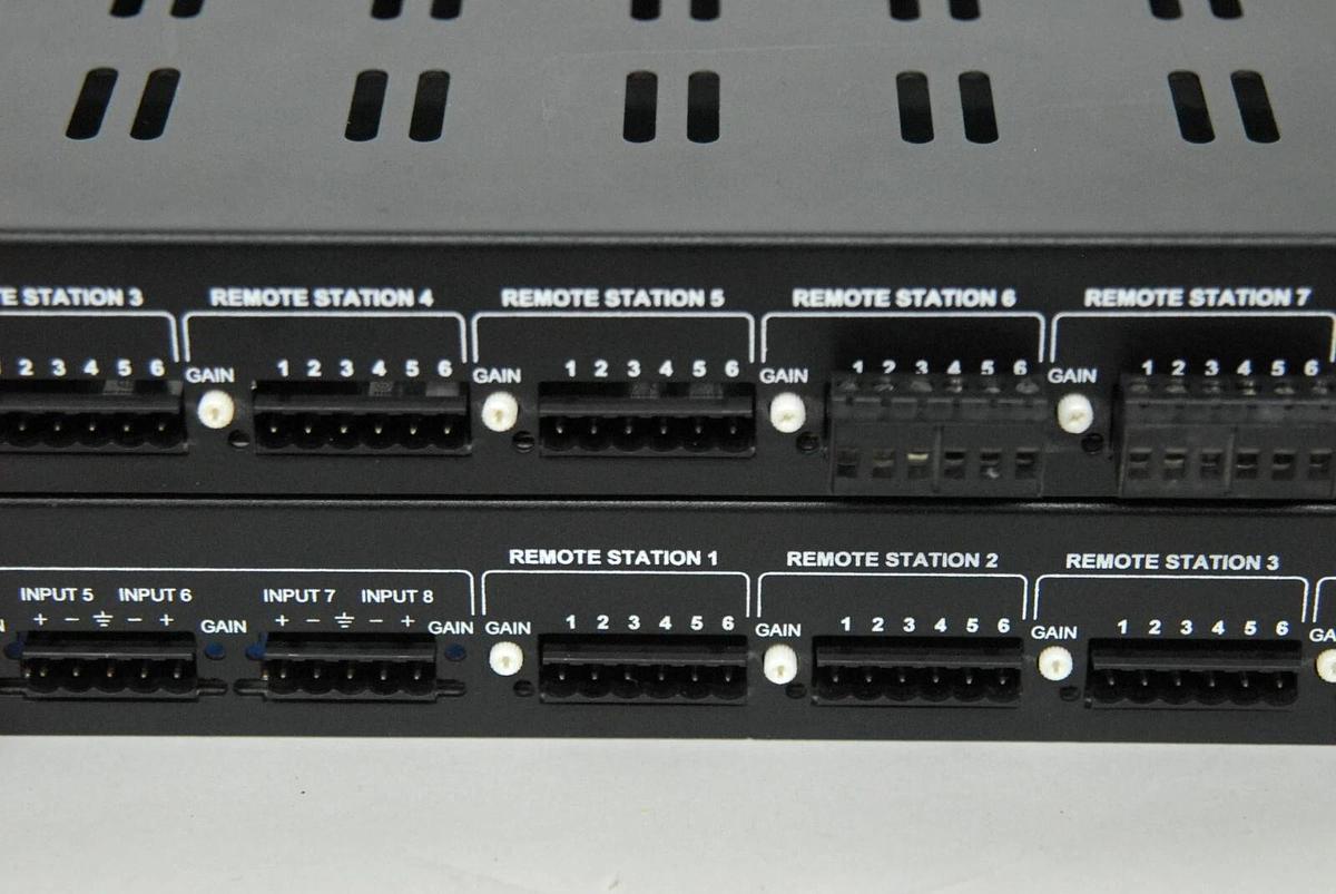 Used RDL SAS-8C 8 Station Audio Controller W/ SAS-8i Audio Input Chassis (SourceFlex)