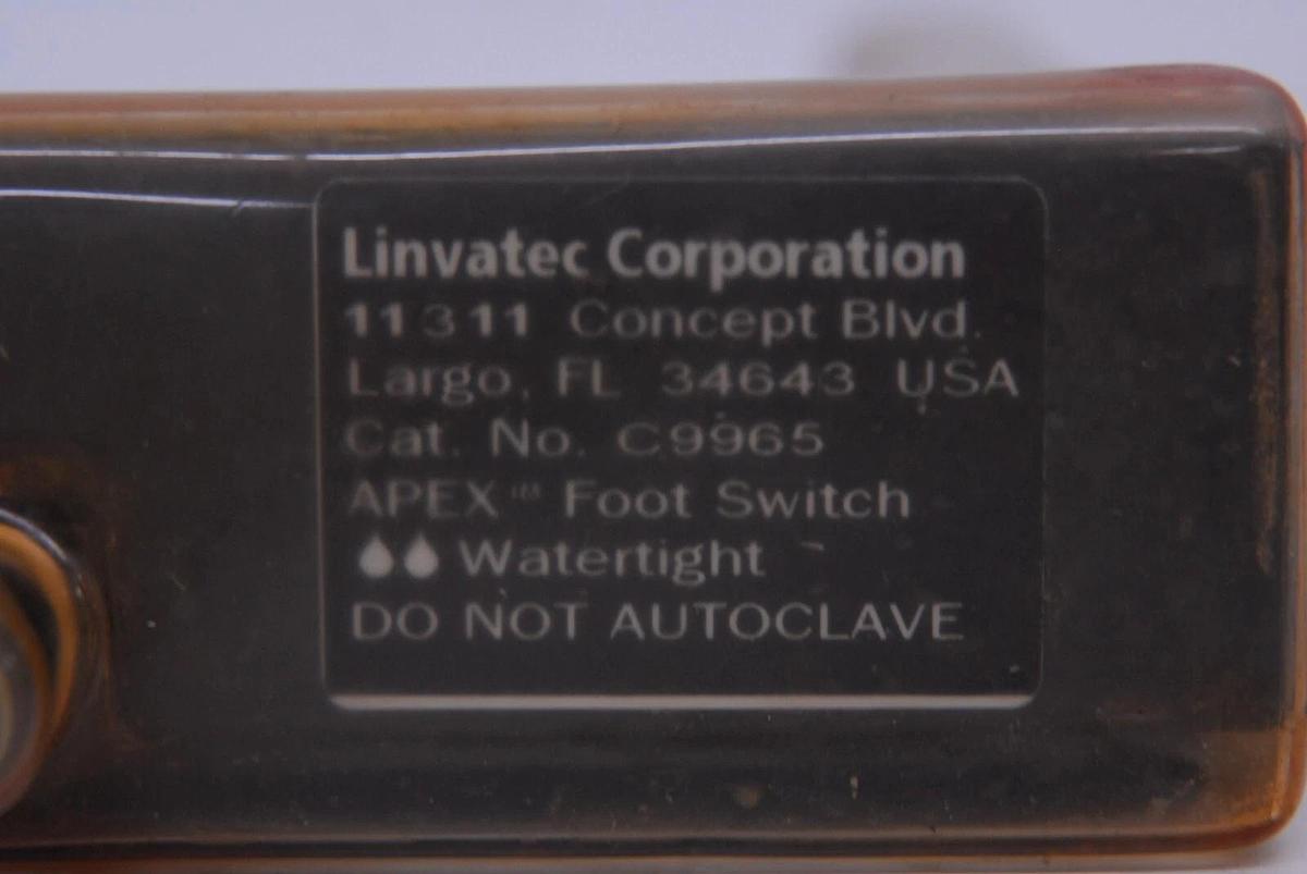 Used Concept Linvatec C9965 APEX Footswitch - Watertight