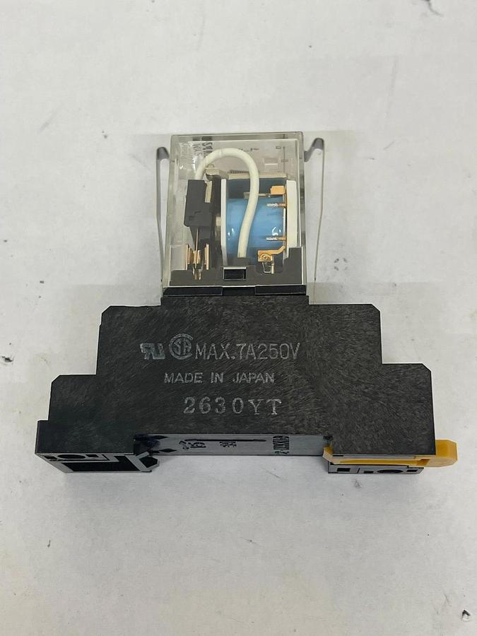 Used Omron MY2 Relay 24VDC W/ Socket Base 2-M4X10