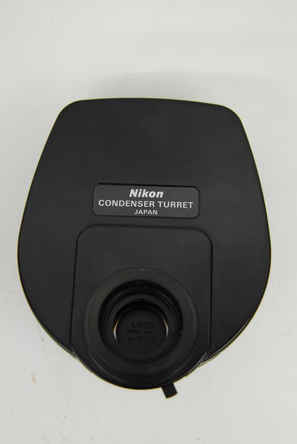Used Nikon LWD 0.52 Condenser Turret W/ DIC N2 Prism, Ph1/Ph2/Ph3 Annuli