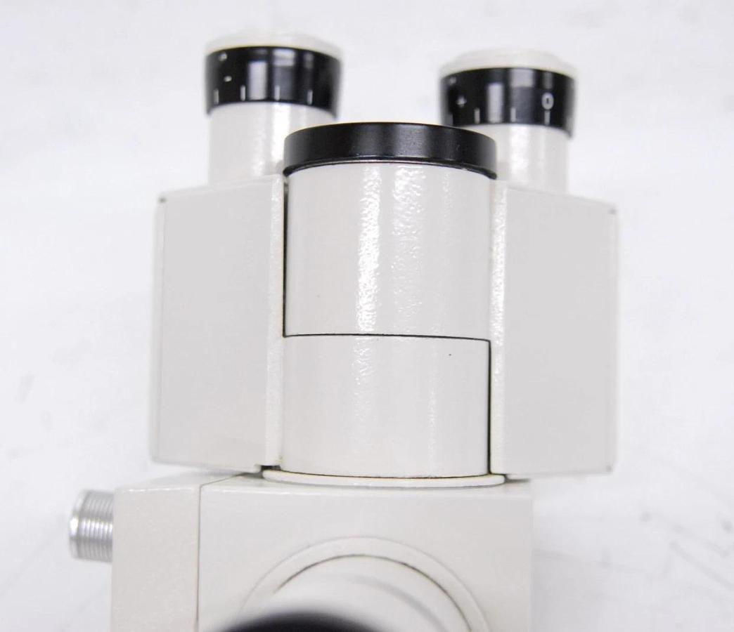 Used Zeiss 45 29 37 Dual Observation Tube LED Pointer Microscope Head W/ Power Supply