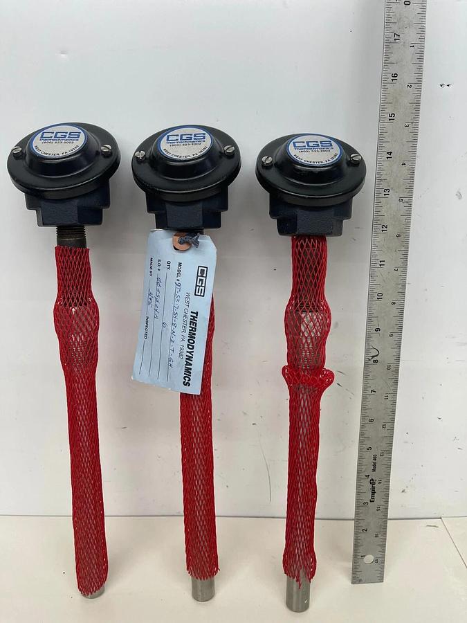 Used CGS Thermodynamics 9T-S3-7-S4-8-N-2-T-GH Temperature Probes - Lot of 3