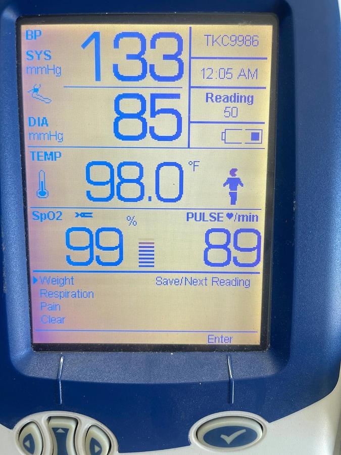 Used Welch Allyn 45NTO Vital Signs Spot LXi Patient Monitor W/ Stand, and MORE
