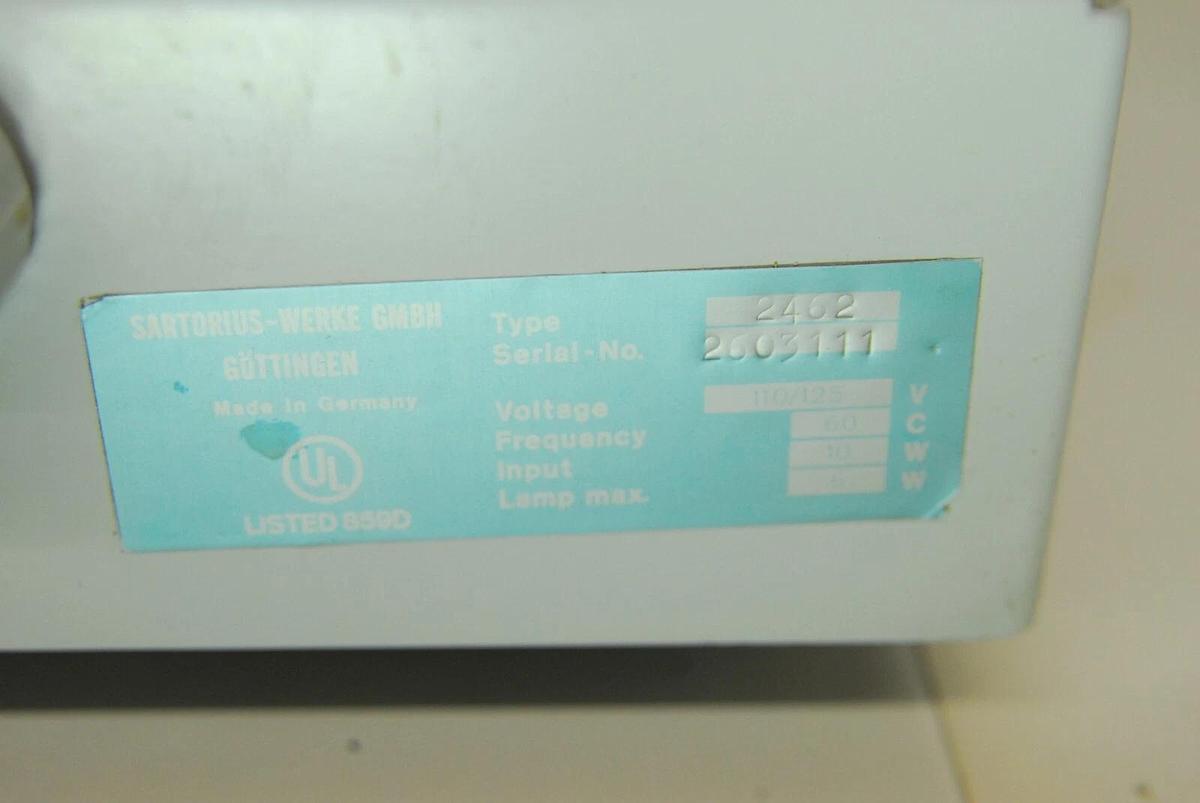 Used Sartorius 2462 Analytical Balance 200g - Read Description