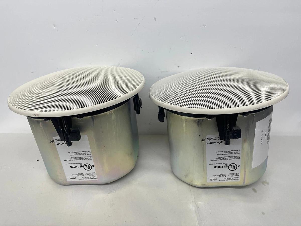Used Toa Advantage F-2852CU2 6.5" Ceiling Mount Speaker - TESTED - Lot of 2