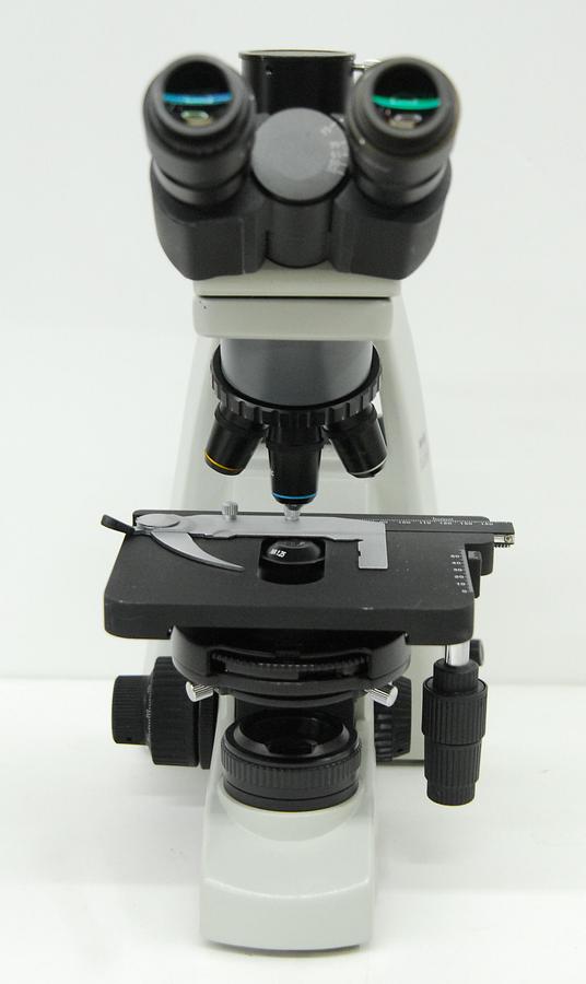 Used Motic BA300 Trinocular Phase Contrast Microscope W/ Plan 4/10/40/100 Objectives
