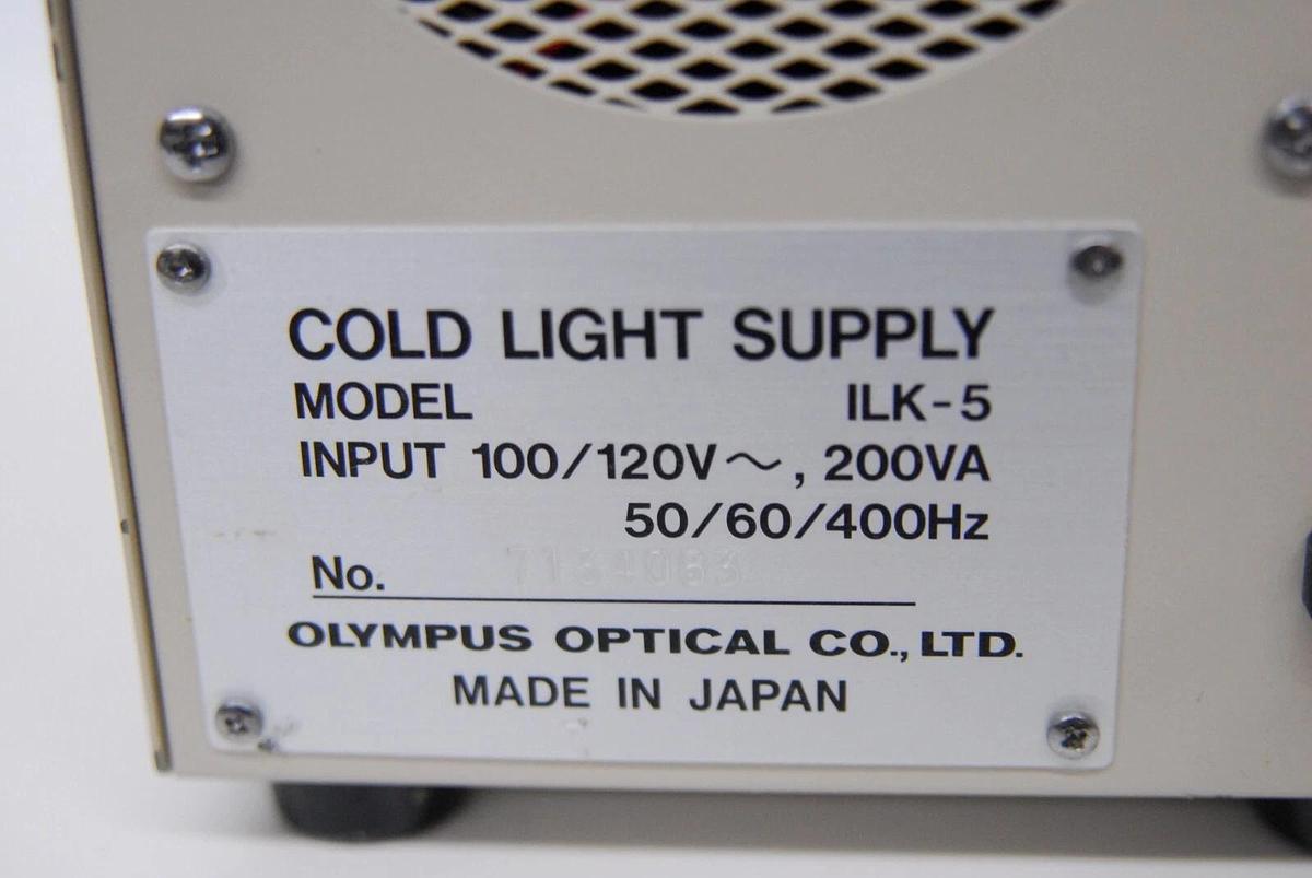 Used Olympus ILK-5 Cold Light Supply Source W/ Extra Bulb- TESTED