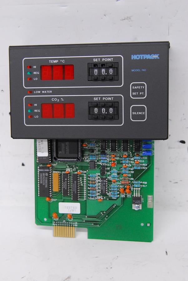 Used Hotpack Model 740 C02 Incubator - 10-5030-068 Control Board Panel
