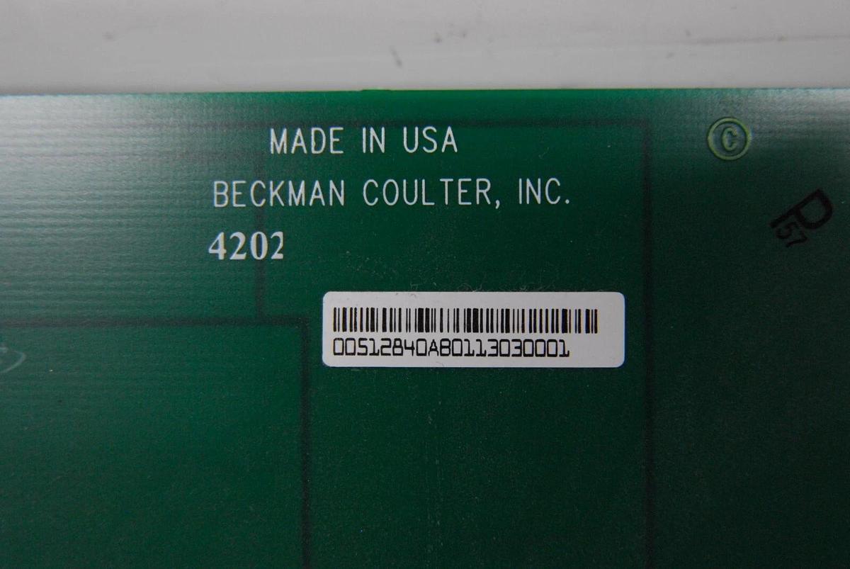 Used Beckman Coulter DU 800 - Control Board 512839/4202/00512840AB0113030001
