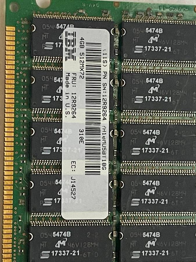 Used IBM 12R9264 4GB DIMM 208-PIN (1x4GB)
