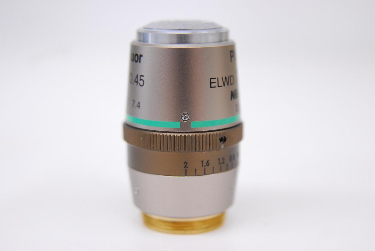 Used Nikon Plan Fluor ELWD 20X/0.45 DIC L/N1 ∞/0-2 WD 7.4 Microscope Objective