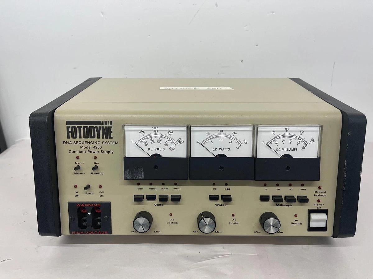 Used Fotodyne DNA Sequencing System Model 4200 Constant Power Supply