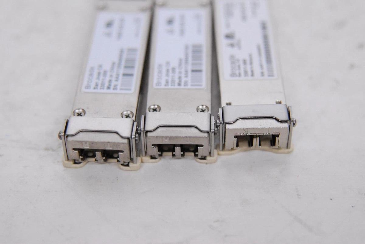 Used Brocade 33011-000 10GE SR XFP Transceivers 850nm - Lot of 3