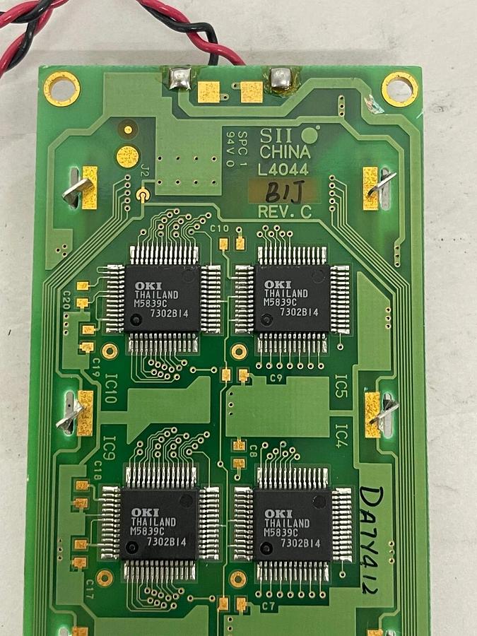 Used SII L4044 LCD Display Rev C (From Analytica API 100 Controller)