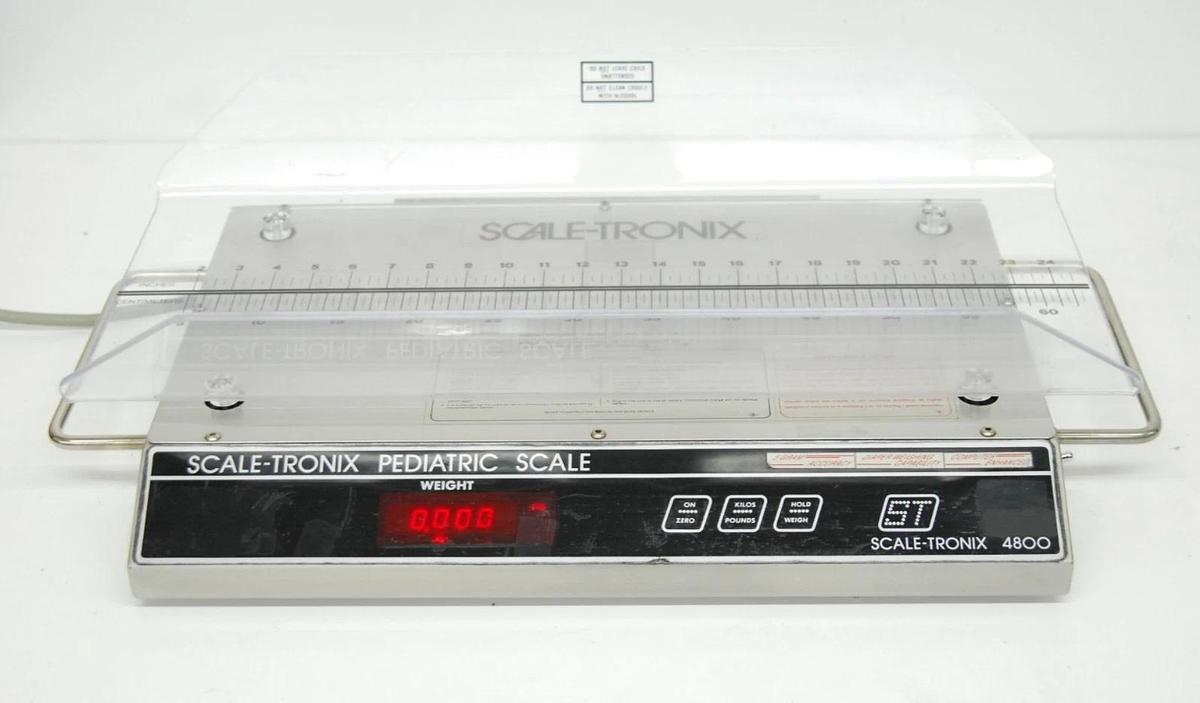 Used Scale-Tronix 4800 Pediatric Scale W/ Acrylic Cradle
