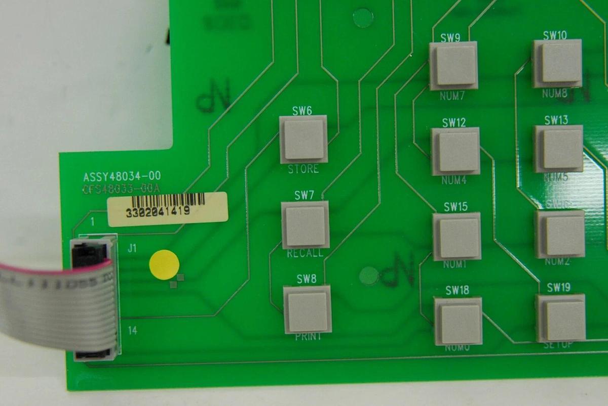 Used Beckman DU 530 - 48034-00 48033-00A Button Board