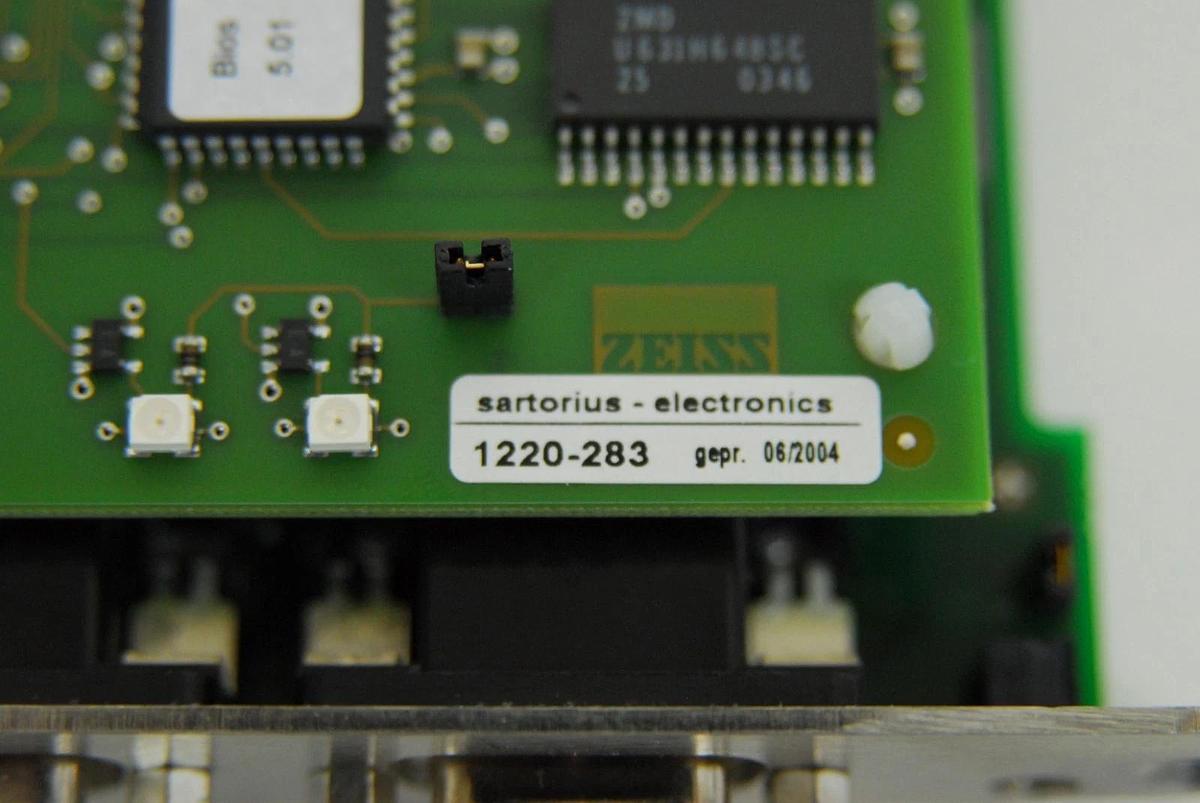 Used Zeiss 000000-1015-381 Control PC-Board with Interface (1220-283, 1216-799)
