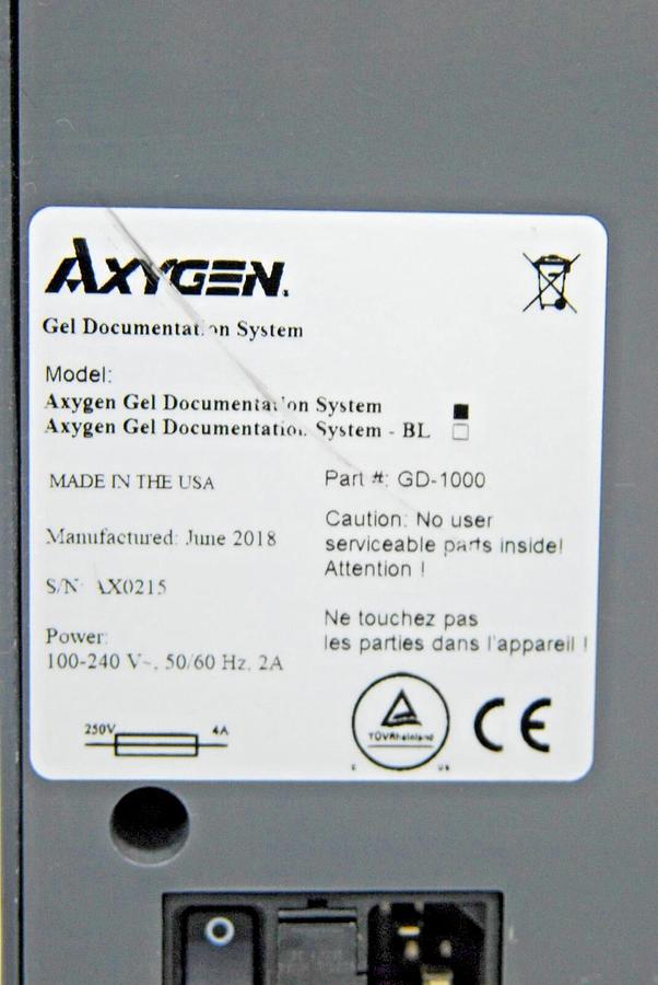 Used Axygen GD-1000 Gel Documentation System W/ USB cable - TESTED