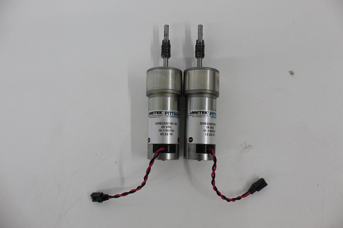 Used Pittman GM8224D187-R3 Gear Motor 10:1 Ratio 24VDC LOT OF 2