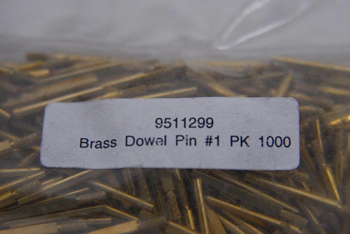 Used Dental Brass Dowel Pin #1 9511299 (1000pcs)