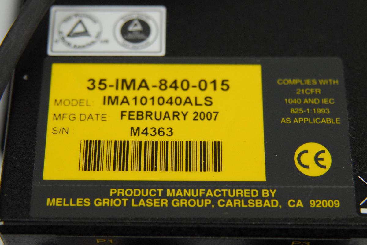Used 2007 Melles Griot IMA101040ALS, 35-IMA-840-015, 300-005