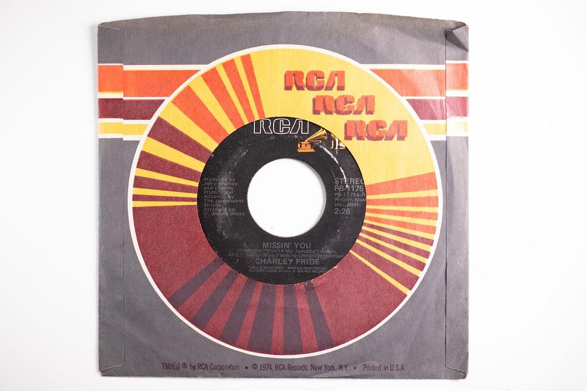 Used Charley Pride Heartbreak Mountain, Missin' You 45 Record