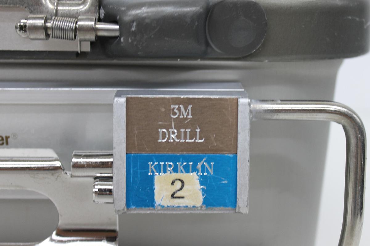 Used V Mueller Genesis 3M Drill Sterilization Box 12"x10"x5" / Filter Holders, Basket